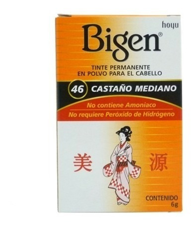 Tinte Natural Bigen Para Cabello Cubre Canas / Sin Amoniaco