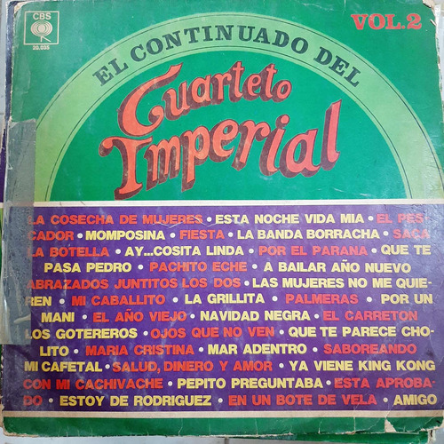 Vinilo Cuarteto Imperial El Continuado Vol 2 C5