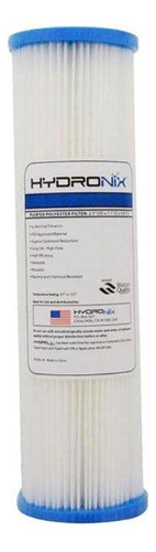 Cartucho Plissado Lavável Hydronix 10 - 1 Micras Branco