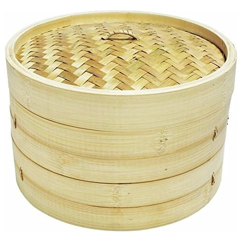 Conjunto De Vaporera De Bambú De 8 Pulgadas