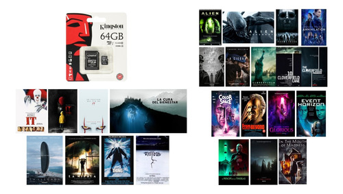 Pack Las Mejores Peliculas De Horror Cosmico Memoria 64 Gb