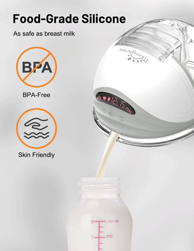 Mumgaroo - Extractor De Leche Eléctrico Multifuncional Con M