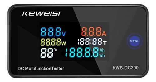 Wattimetro Dc Painel 0-200v 100a C/shunt Kws-dc200