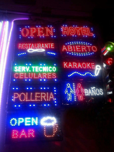 Letreros Luminosos Publicidad Led Carteles Luces Sicodelicas