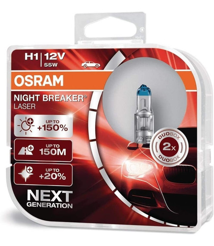 Lampara H1 Night Breaker Unlimited Luz Bca Neutra Osramxpar