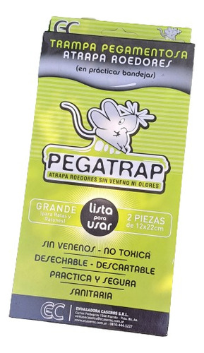 Trampa Adhesiva Para Ratas Y Ratones Pegatrap 