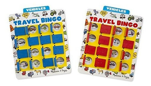 Melissa & Doug Flip To Win Juego De Bingo De Viaje: 2 Tabler