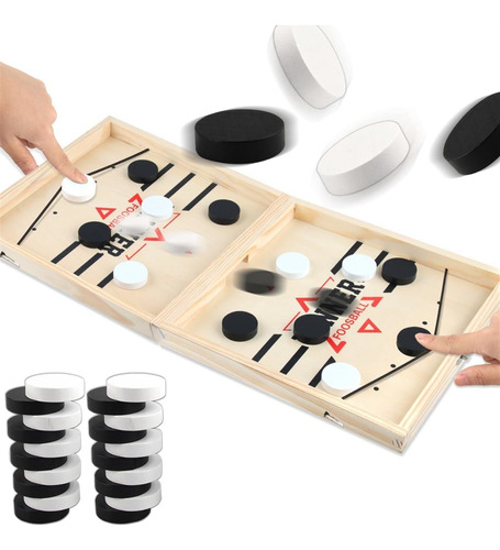 A Fast Hockey Sling Puck Juego De Tablero Family Game