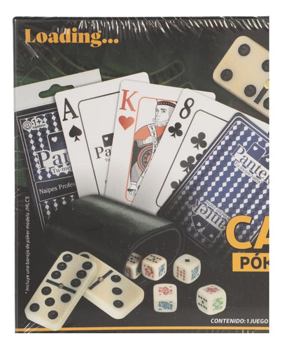 Kit De Juegos De Mesa Loading Casino Poker Dominó Baraja