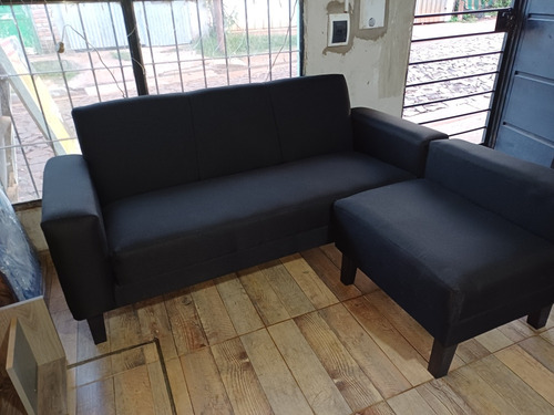 Sillon De 3 Cuerpo Con Camastro En Pana