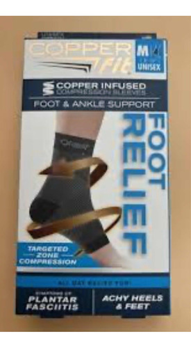Tobillera De Compresión Copper Fit Unisex T-l Fasciitis -usa