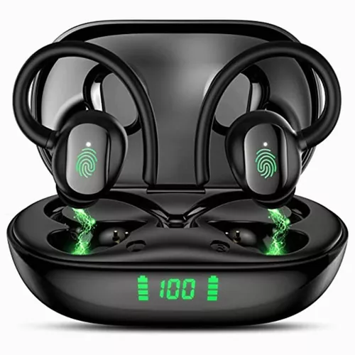 Auriculares TWS inalámbricos por encima de la oreja, batería de larga  duración, Bluetooth 5,2, gancho