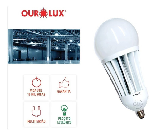 Imagem 5 de 5 de Lâmpadas Led 100w Bulbo Soquete Empresas Indústrias Sítios