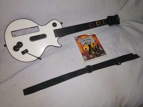 Guitarra Wii Gibson Y Juego Legends Of Rock Excelente Estado