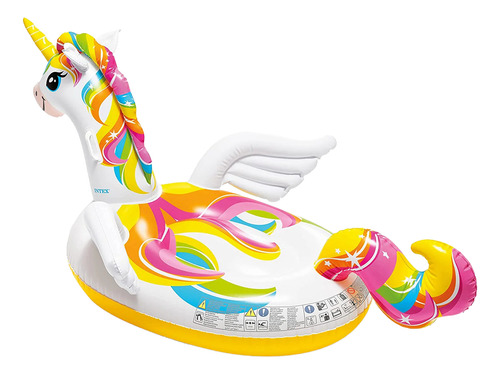 Flotador Inflable Unicornio Montable Para Piscina Intex