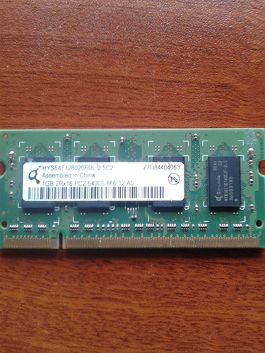 Memoria Ddr2 1gb 800mhz Para Laptop