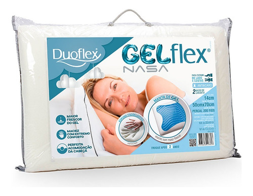 Almohada Frosty Gel Viscoelastica-latex Foam 50x70x15 X 2
