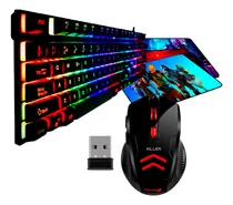 Comprar Kit Gamer 3 En 1 Cybertel Semi Mecánico + Mouse Inalámb +pad