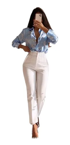 Pantalon de vestir rosa hotsell
