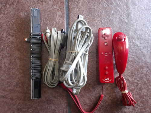 Nintendo Wii Color Rojo Edicion Mario Bros 25 Aniversario (Usado)