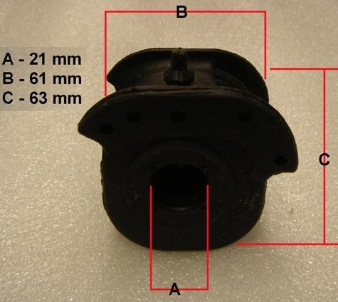 Buje Bastidor Inf Izq Gde Gsp Mitsubishi Lancer 93-95