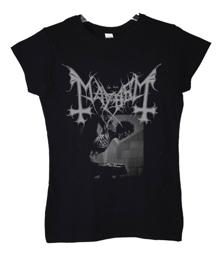 Polera Mujer Mayhem Pure Fucking Armageddo Metal Abominatron