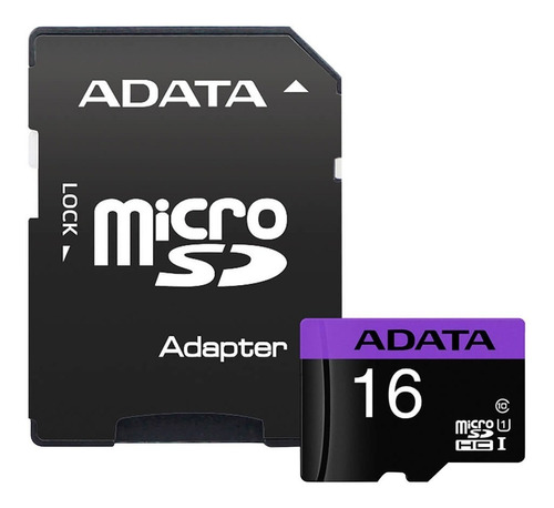 Tarjeta De Memoria Adata  Micro Sd 16 Gb  (clase10)