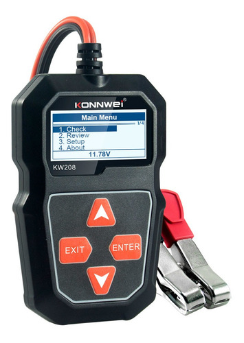 Imagen 1 de 8 de Tester Arranque 12v Probador De Baterías Konnwei Con Pinza