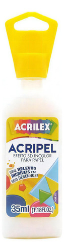 Acripel Efeito Relevo 3d Acrilex 806 Incolor 35ml