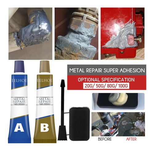 4pc Massa Fria Industrial A Do Reparo Metal Solda Da Resis