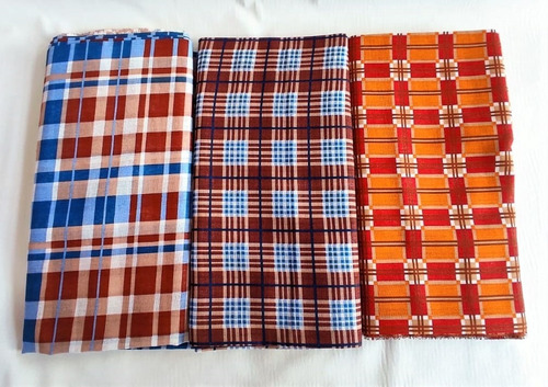Imagem 2 de 3 de Kit - 5 Tecidos Chita 50cm X 70cm - Xadrez/junino