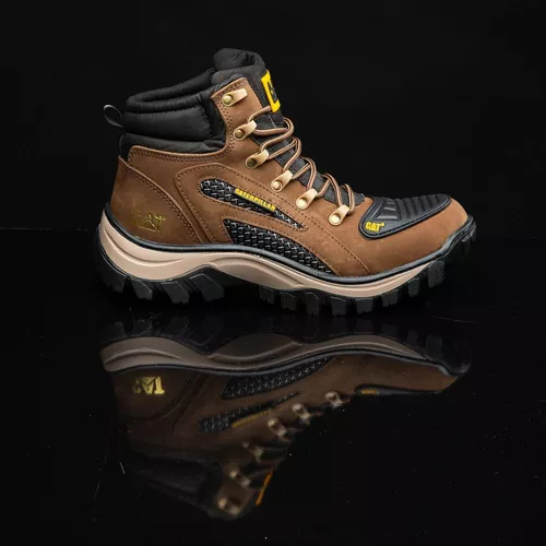 Bota Coturno Botina Masculina Caterpillar Bico pvc Palmilha em Gel  Impermeável