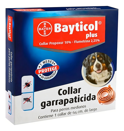 Collar Antipulgas Y Antigarrapatas Bayticol Plus 66cm