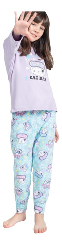 2072 E. Pijama Nena Pantalon Polar Y Remera Interlock.