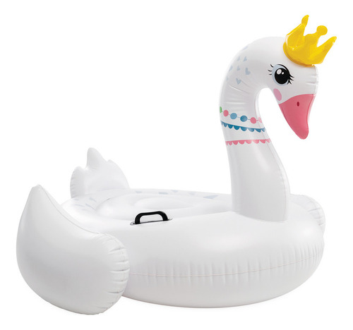 Boia Bote Inflável Cisne Real Infantil - Intex 57562 Cor Branco