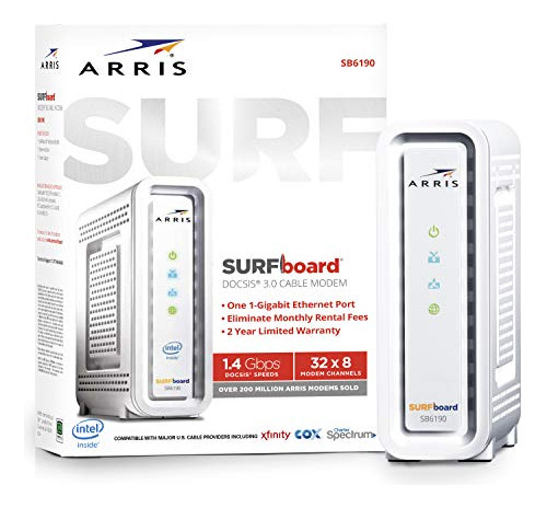 Arris Surfboard Sb6190 Docsis 3.0 Cable Modem, 1x5km