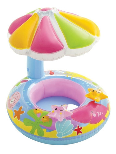 Flotador Inflable Sombrilla Piscina Niños Bebes Ekipofertas