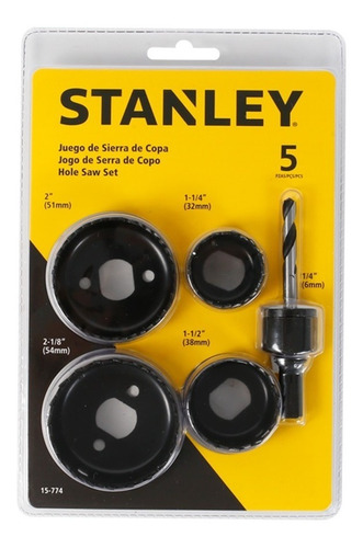 Sierra Copa Para Madera Jgo X 5 Pzas Stanley 15-774