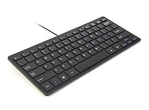 Teclado Usb Compacto Para Pc, Negro.