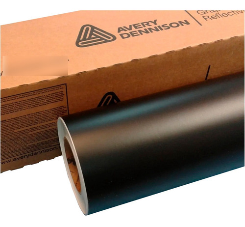 10 Mt De Vinil Negro Mate Avery 61cm
