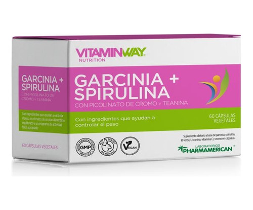 Garcina + Spirulina Control De Peso  X 60 Capsulas Promo