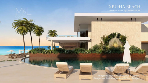 Terreno En Venta Xpu-ha Beach Duna 604 M2 Con Club De Playa. Riviera Maya