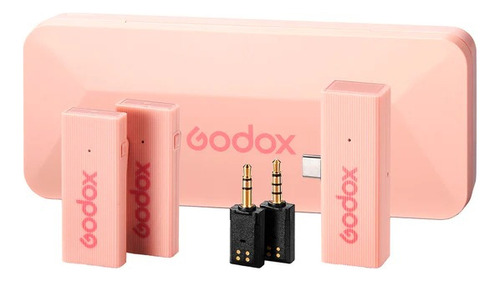 Micrófono Godox Movelink Mini Uc Inalámbrico Dual Tipo Usb-c Color Rosa