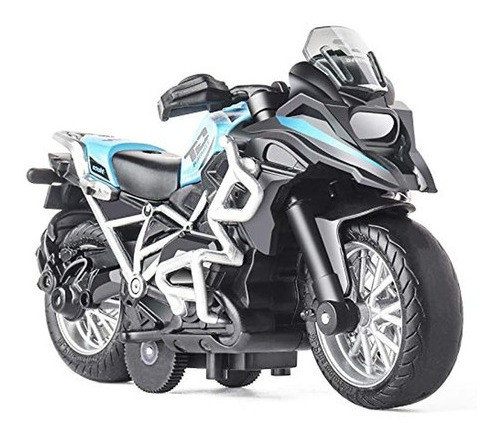 Juguete De Motocicleta De Juguete Con Sonido Azul-negro-gris