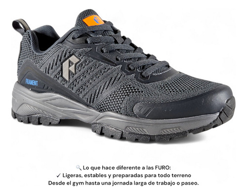 Zapatillas Hombre Trekking Deportivas Filament Furo 39 Al 44