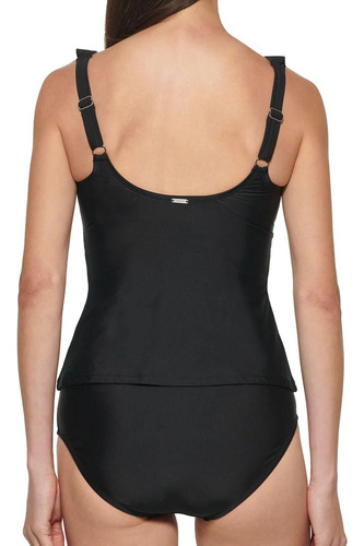 Traje De Baño Dkny 2 Piezas Tankini Ruffled Original