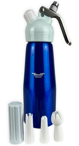 Garrafa Sifão Chantilly 500ml Confeitaria Bolo Com 3 Bicos