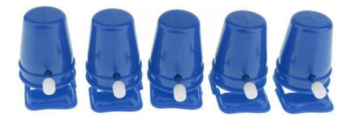 6 X 5 Piezas De Mecanismo De Relojería Para Caminar, Azul