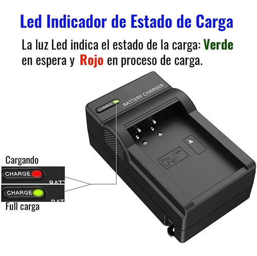 Imagen 5 de 10 de 246 Cargador Para Baterias Canon Lp-e17 Canon T6i - 750d