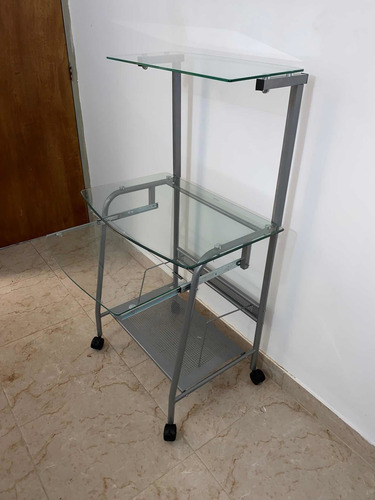 Imagen 3 de 6 de Mesa Computadora; Mesa De Vidrio; Mesa; Escritorio